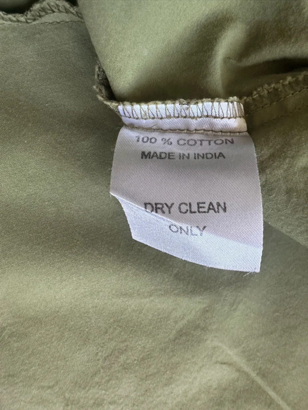 Millie Resort & Travel Olive Green Puff Sleeve Babydoll Dress Medium - Picture 6 of 14